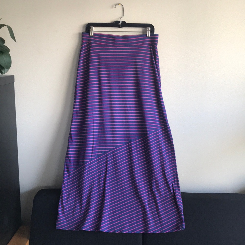 SONOMA Maxi Skirt Size S blue & pink stripes Lifestyle